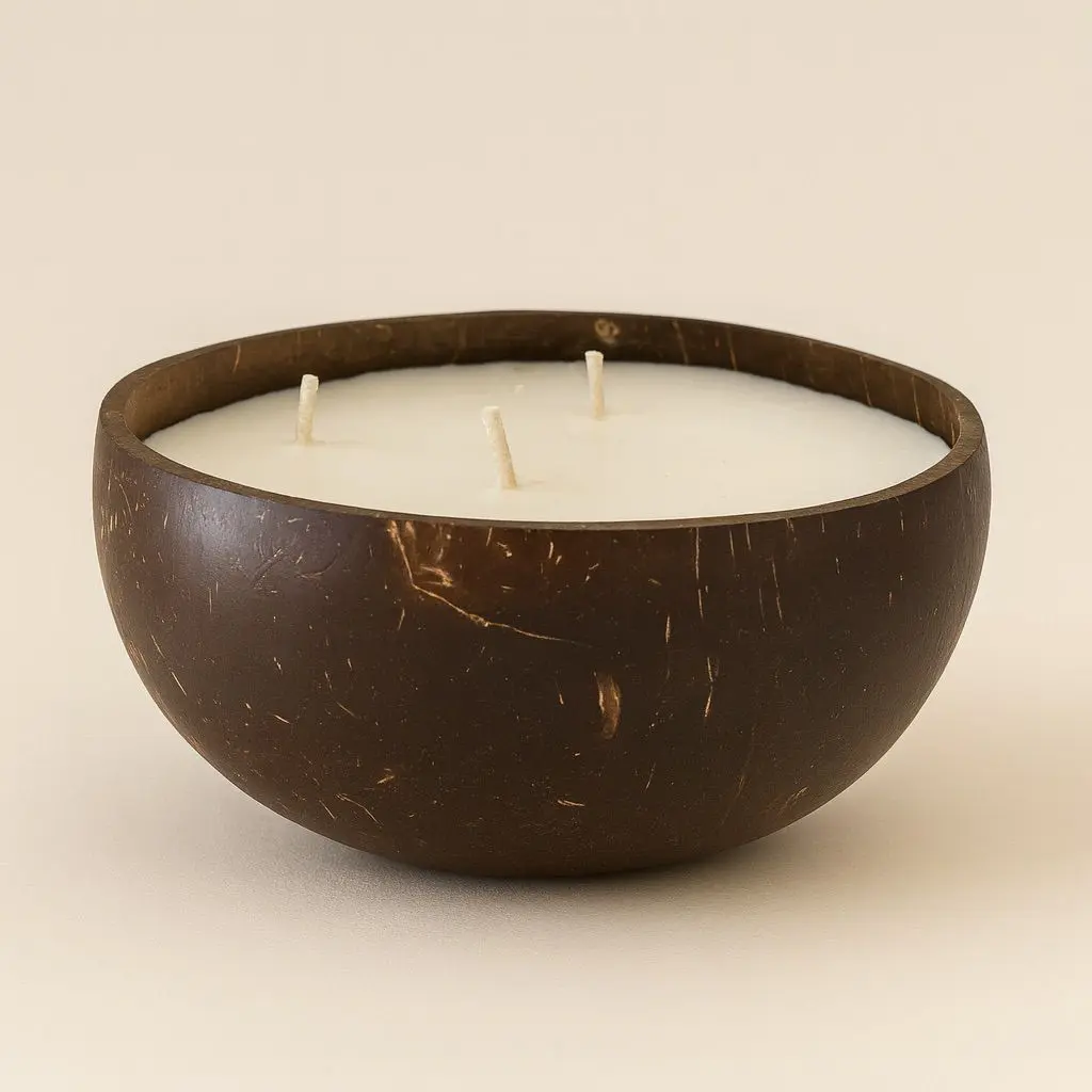 Vela en Cáscara de Coco