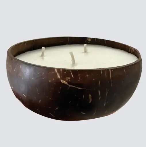 Vela en Cáscara de Coco